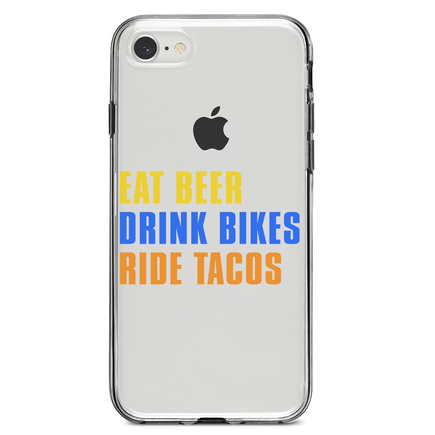 DistinctInk Clear Shockproof Hybrid Case for iPhone 7 8 SE (2020 Model) 4.7