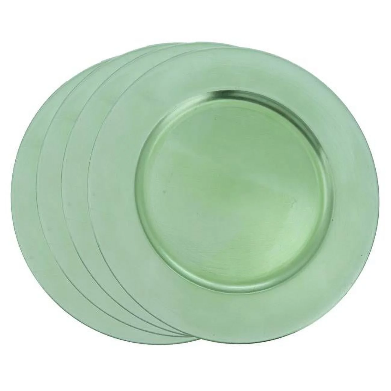 SARO CH001.PS13R 13 in. Round Classic Design Charger Plate - Pistachio  Set of 4