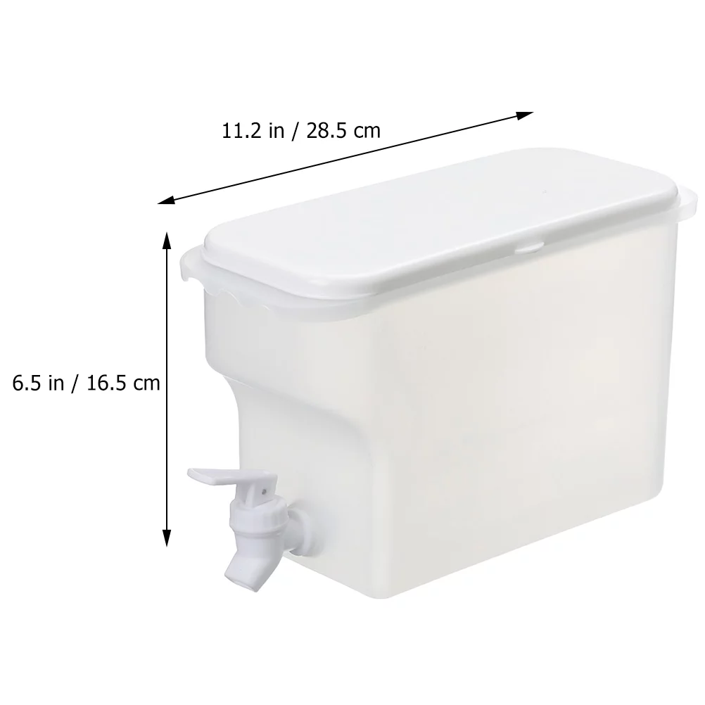 Frcolor Water Pitcher Jug Cold Juice Beverage Heat Resistant Dispenser Barrel Lid Covered Bottle Carafe Handle Beverages Jar