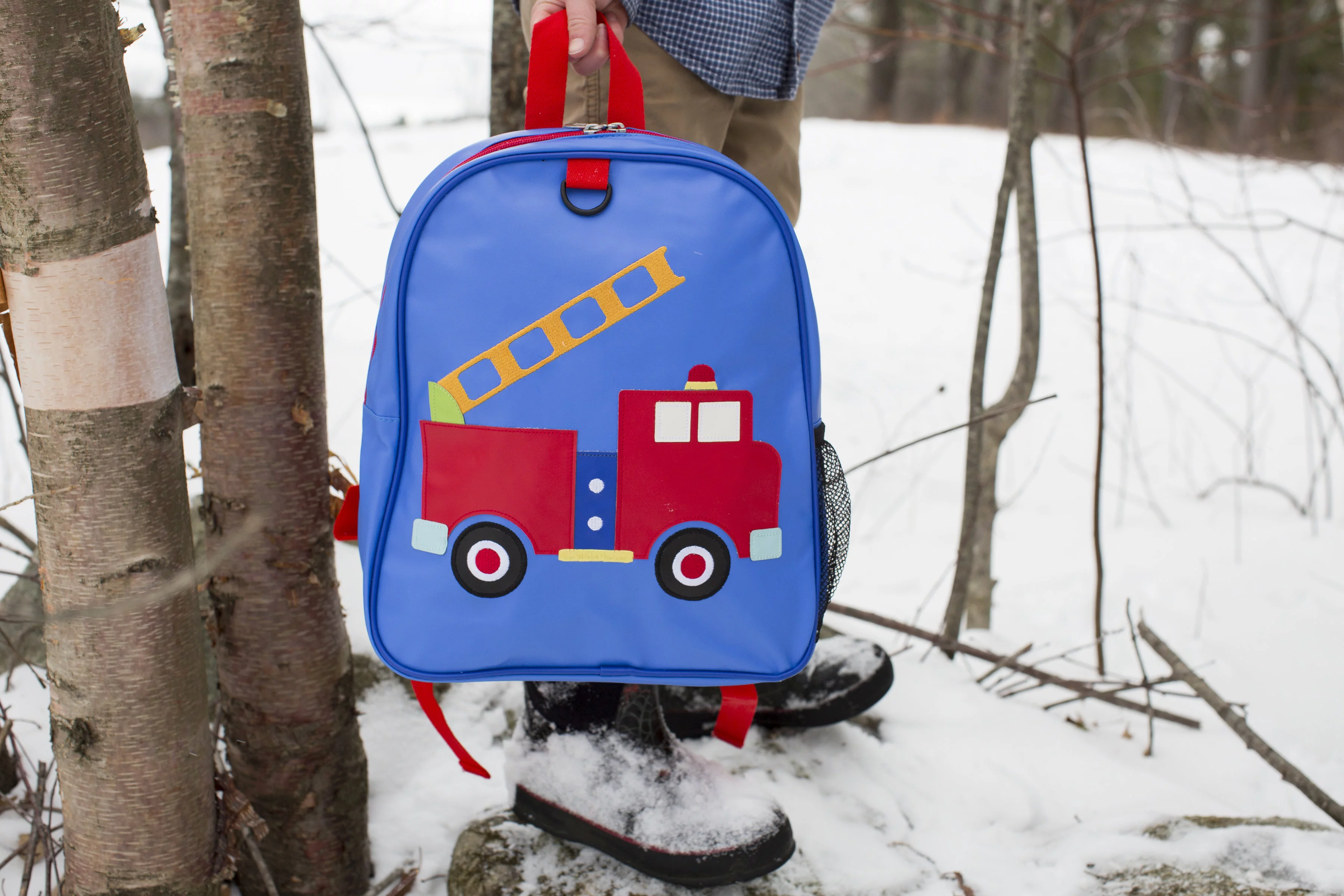 Wildkin Kids Embroidered Backpack (Fire Truck)