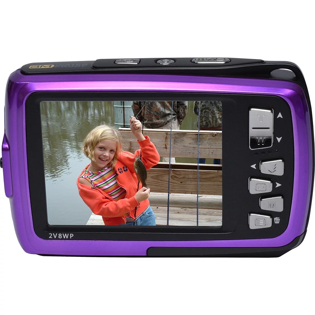 Coleman 2V8WP-P Duo2 18.0 MP HD Underwater Video Camera with Dual LCD, Purple