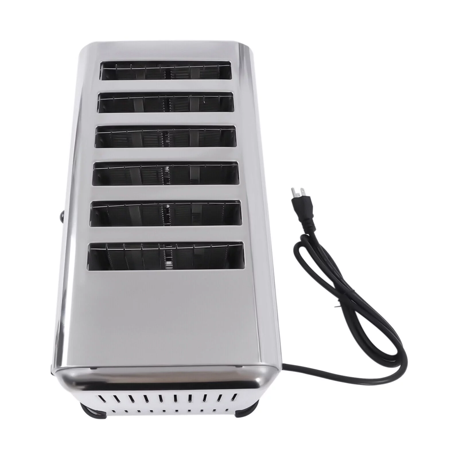 SHZICMY 1680w 6 Slices Pop-Up Electric Toaster Stainless Steel Toaster for Home Restaurant
