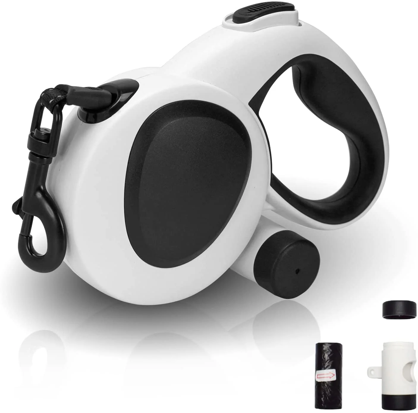 Heavy Duty Retractable Dog Leash Lightweight; 16.4ft Strong Nylon Tape Dog Leash, 360° Tangle Free, Without Light