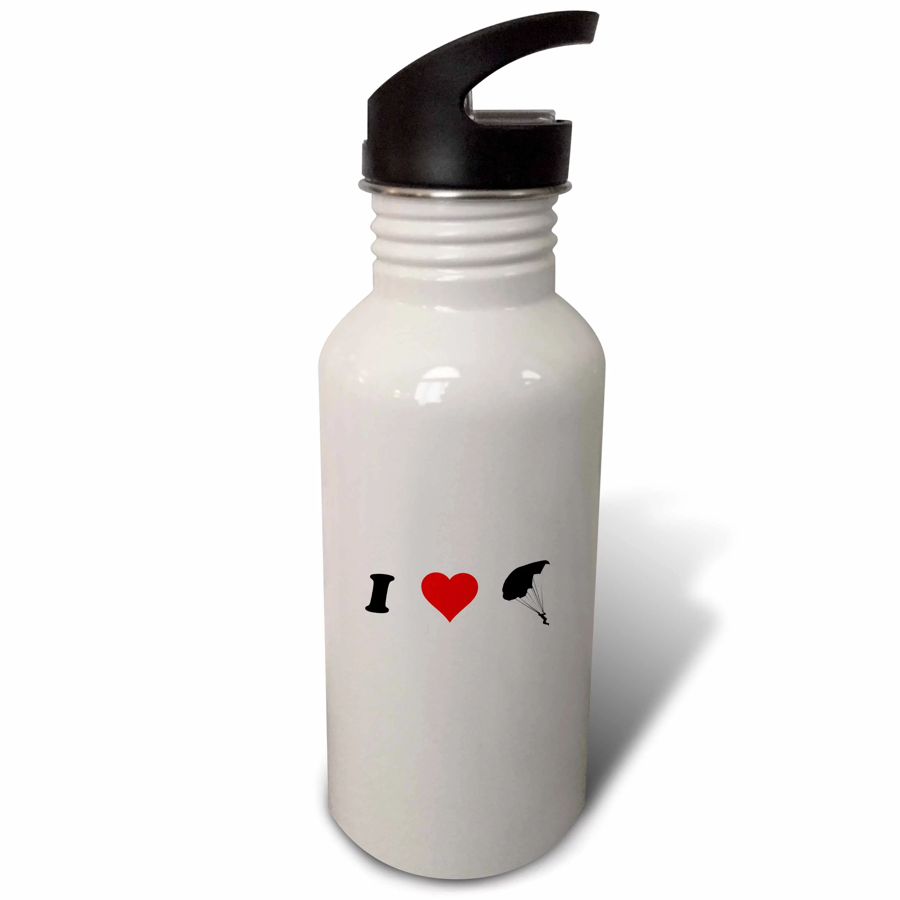 I HEART Skydiving 21 oz Sports Water Bottle wb-163978-1