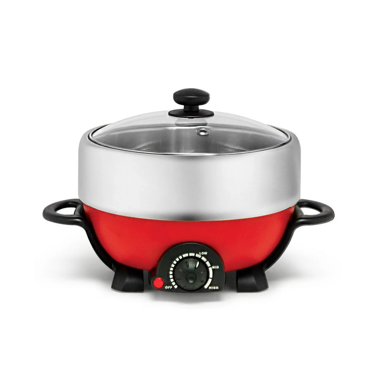 JPYCOOK Multi-Functional Electric Hot Pot &Grill 2L: Great for 1-2 People