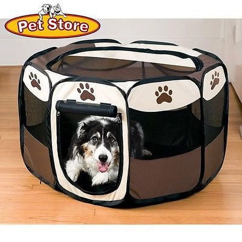 Large Size Portable Folding Fold Up Pet Dog Puppy Animal Playpen Play Pen