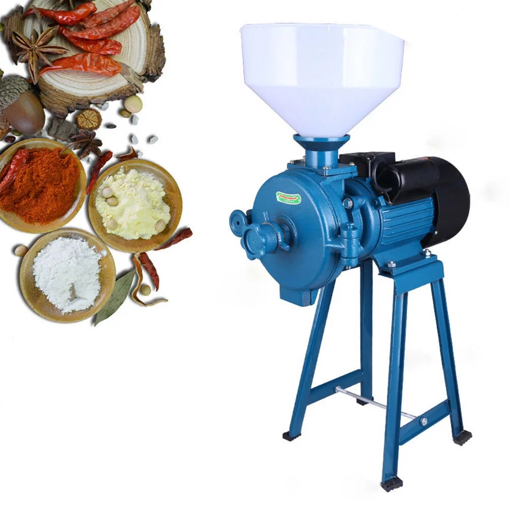 Kitchen Grain Mill Electric Stand Mixers Wheat Corn Rye Oats Grinder Aid Funnel