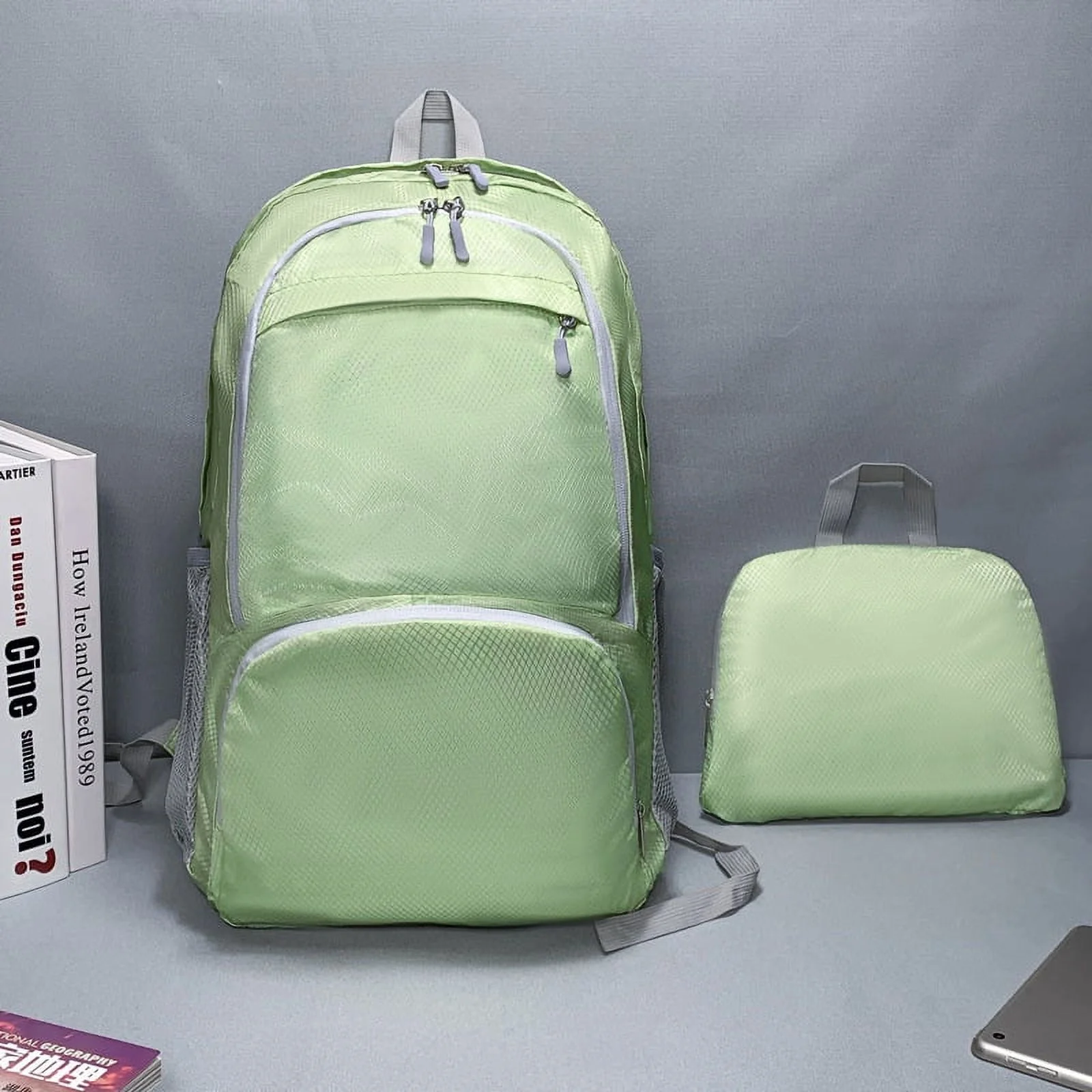 Lightweight Folding Backpack Lightweight Waterproof Travel Hiking Backpack Foldable Sports Shoulder Bag Men Women Travel Hiking Backpack