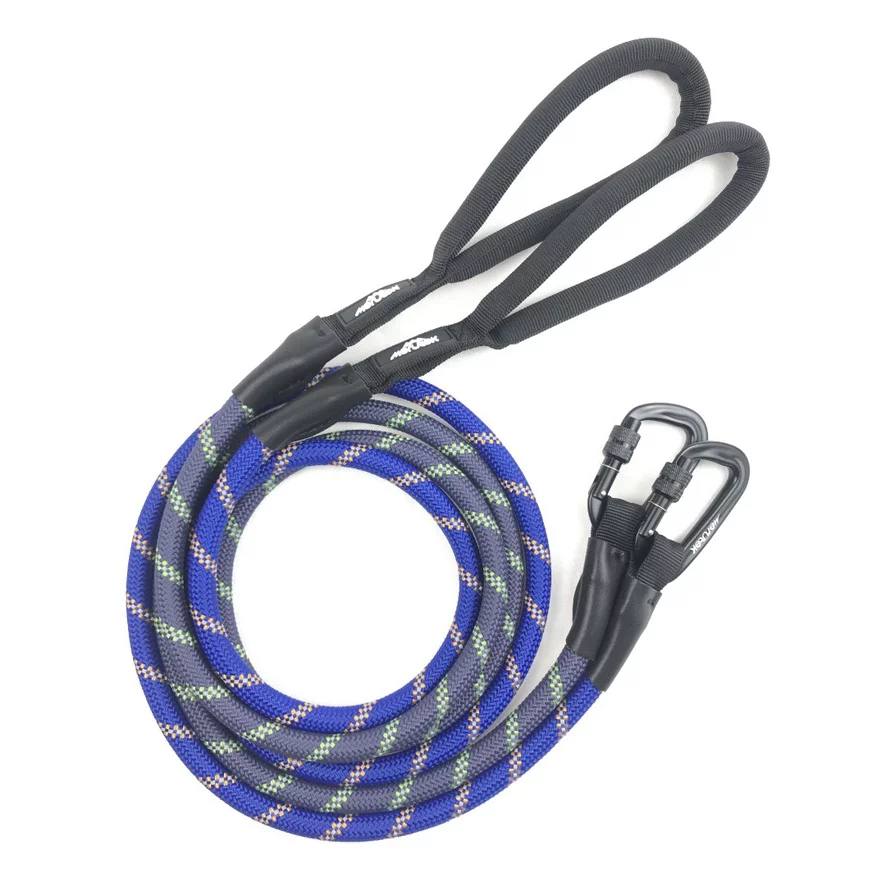 Merutek Adventure Dog Leash, Strong dog leash with padded handle and reflective threads, 6 ft