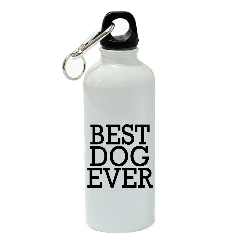 Best Dog Ever White Aluminum Sports 20 oz Water Bottle