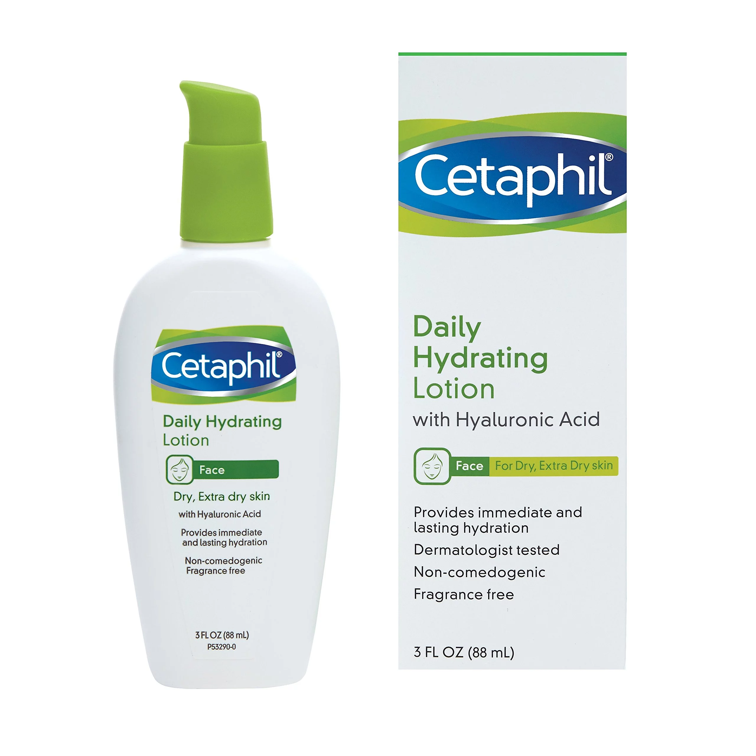 Cetaphil Daily Hydrating Lotion With Hyaluronic Acid, 3 Fluid Ounce