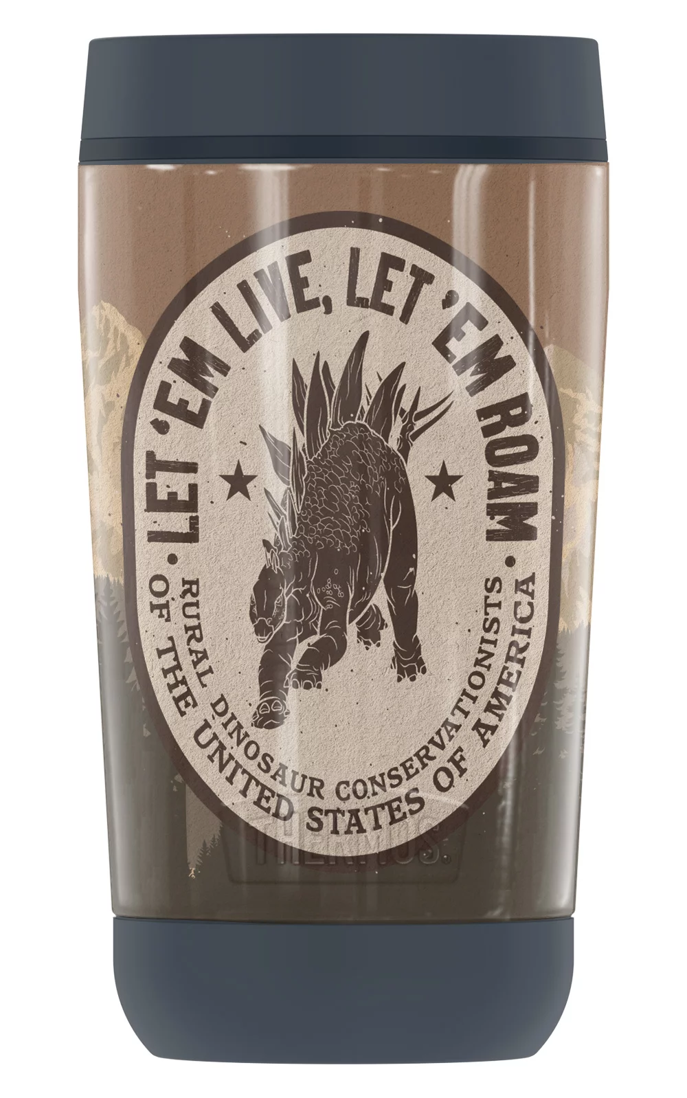 Jurassic World Let 'Em Roam GUARDIAN COLLECTION BY THERMOS Stainless Steel Travel Tumbler, Vacuum insulated & Double Wall, 12 oz.