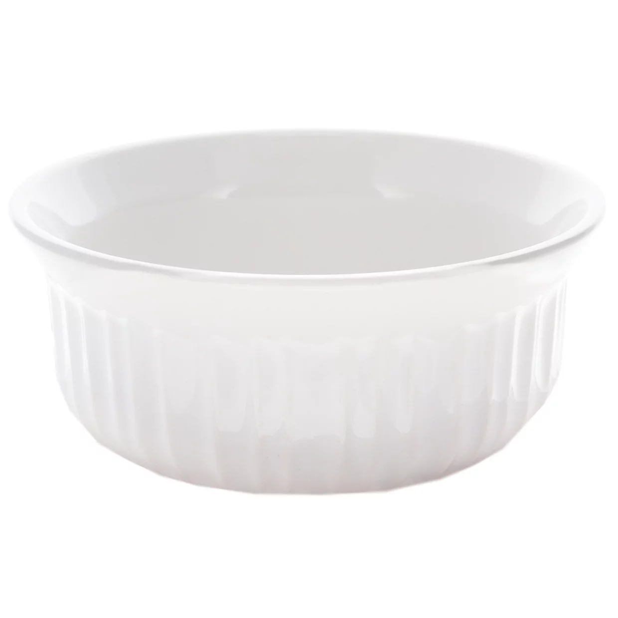 Corningware FS16 16oz/473mL White Casserole Dish and Vented Lid with Blue Tab