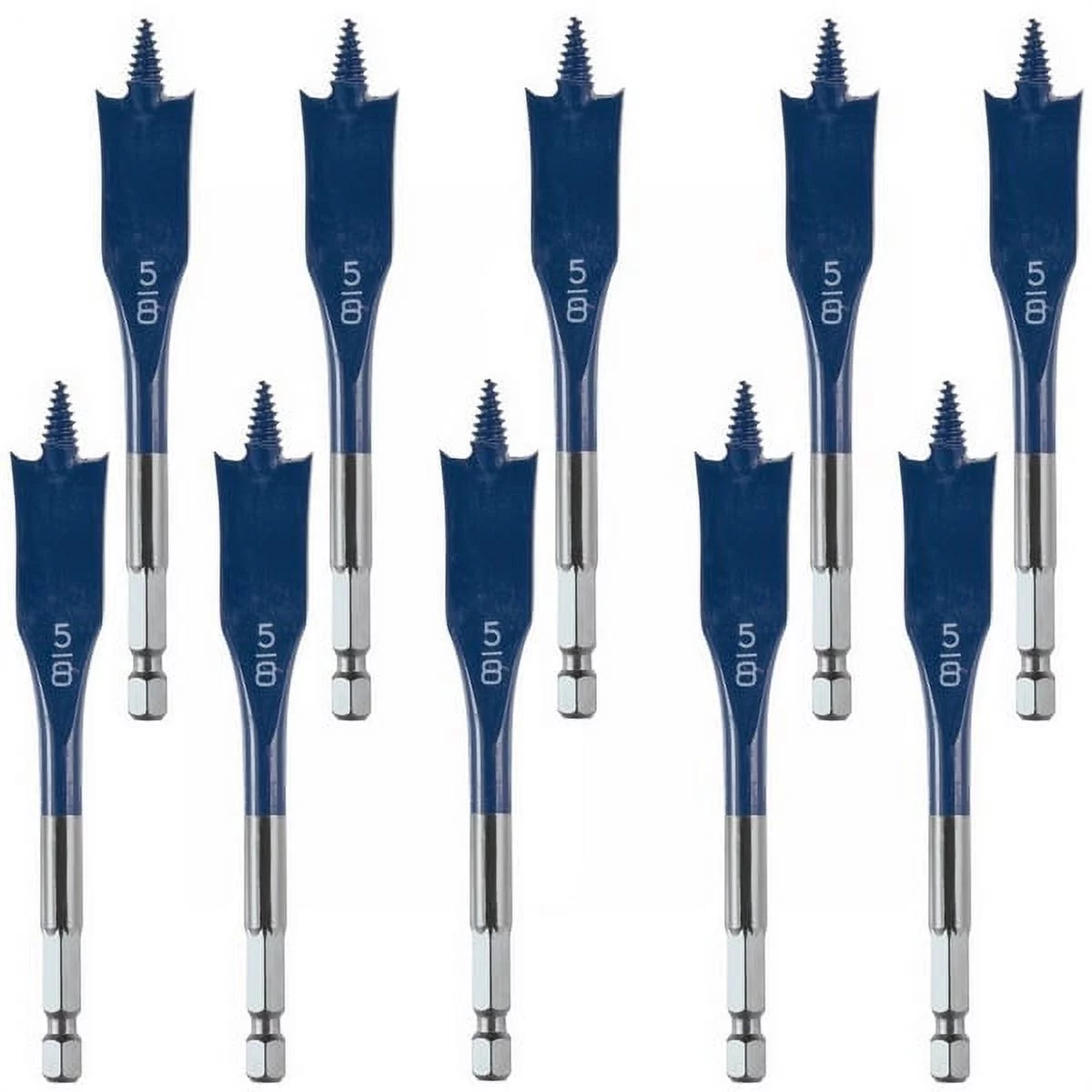 Bosch 10 Pack of 5/8 In. x 4 In. Daredevil Spade Bits # DSBS1007B-10PK