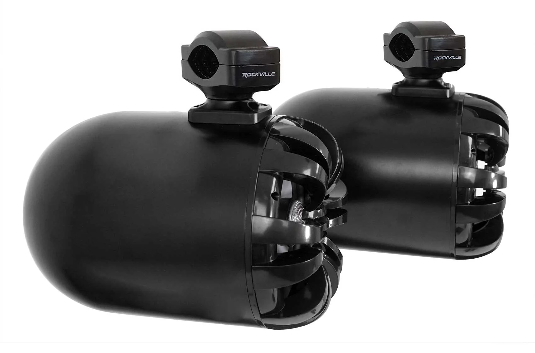 (2) Rockville WB65 Black 6.5