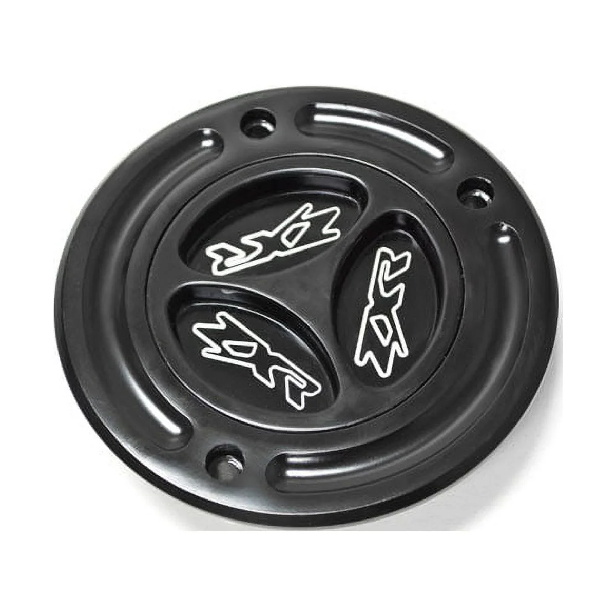 Krator Black Keyless Gas Cap Logo Twist Off Fuel Tank Cap Compatible with 2000-2003 Kawasaki ZX-9R