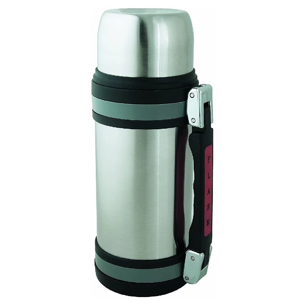 Brentwood Vacuum Bottle Thermos 1.5 Liter Stainless Steel Wide Mouth, 2 Pack