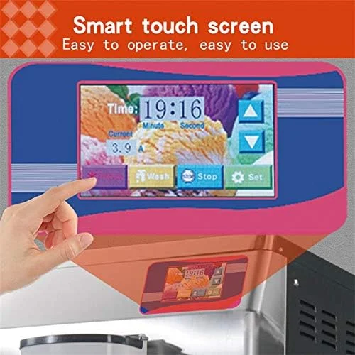 Kolice Commercial ETL Gelato Hard Ice Cream Machine,Italian Water Ice Machine,12 -15 gal / Hour,Cylinder:17L