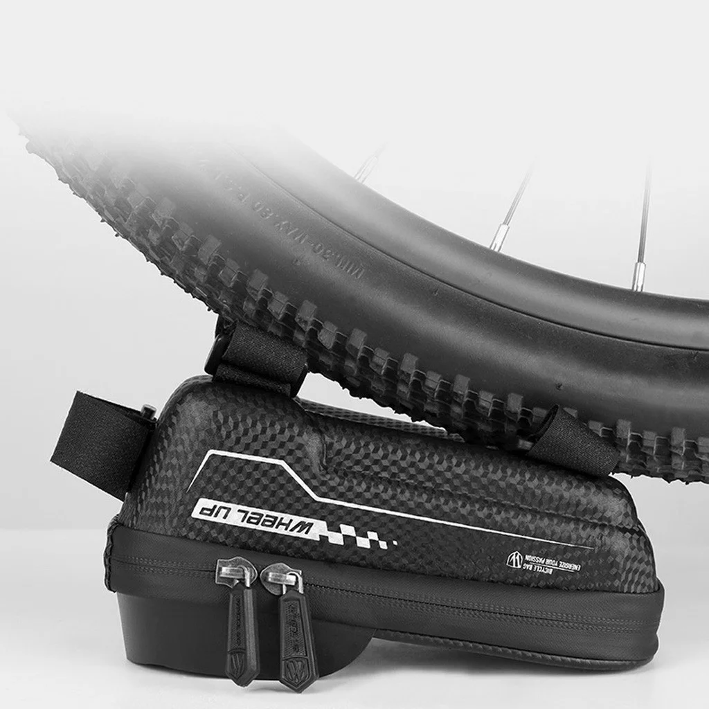 YOHOME Bike Front Frame Bag Waterproof EVA TPU Bike Bag Cellphone Below