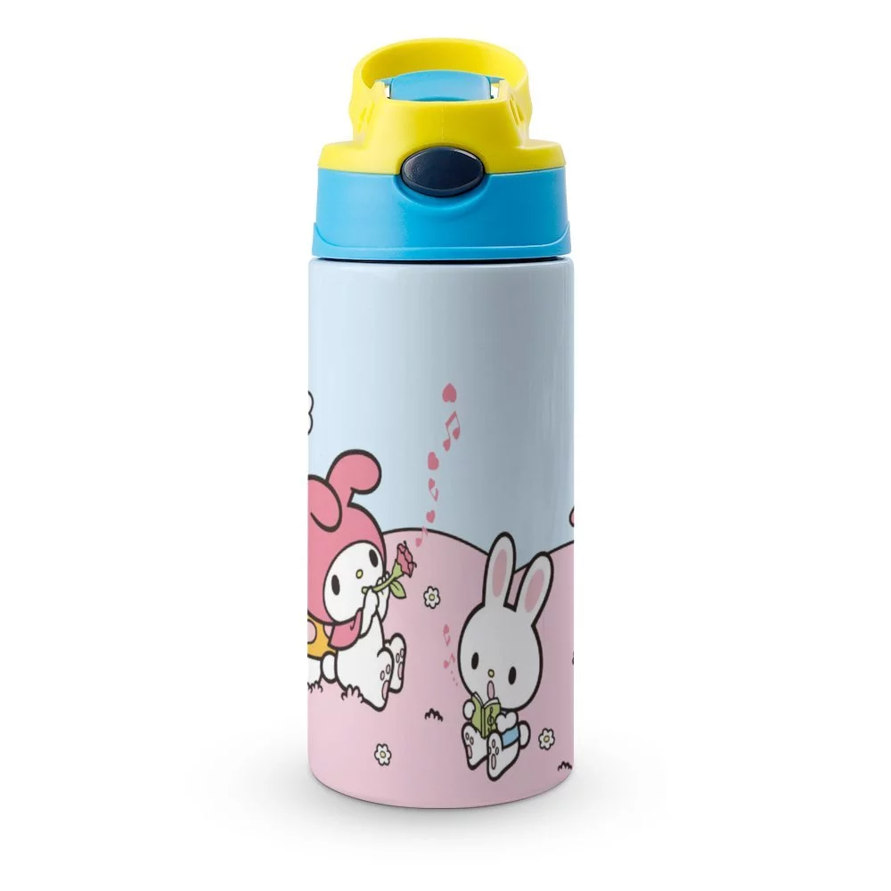 My Melody Brother Children's Water Bottle Vacuum Insulated Stainless Steel Cup With Straw Toddler Thermoses