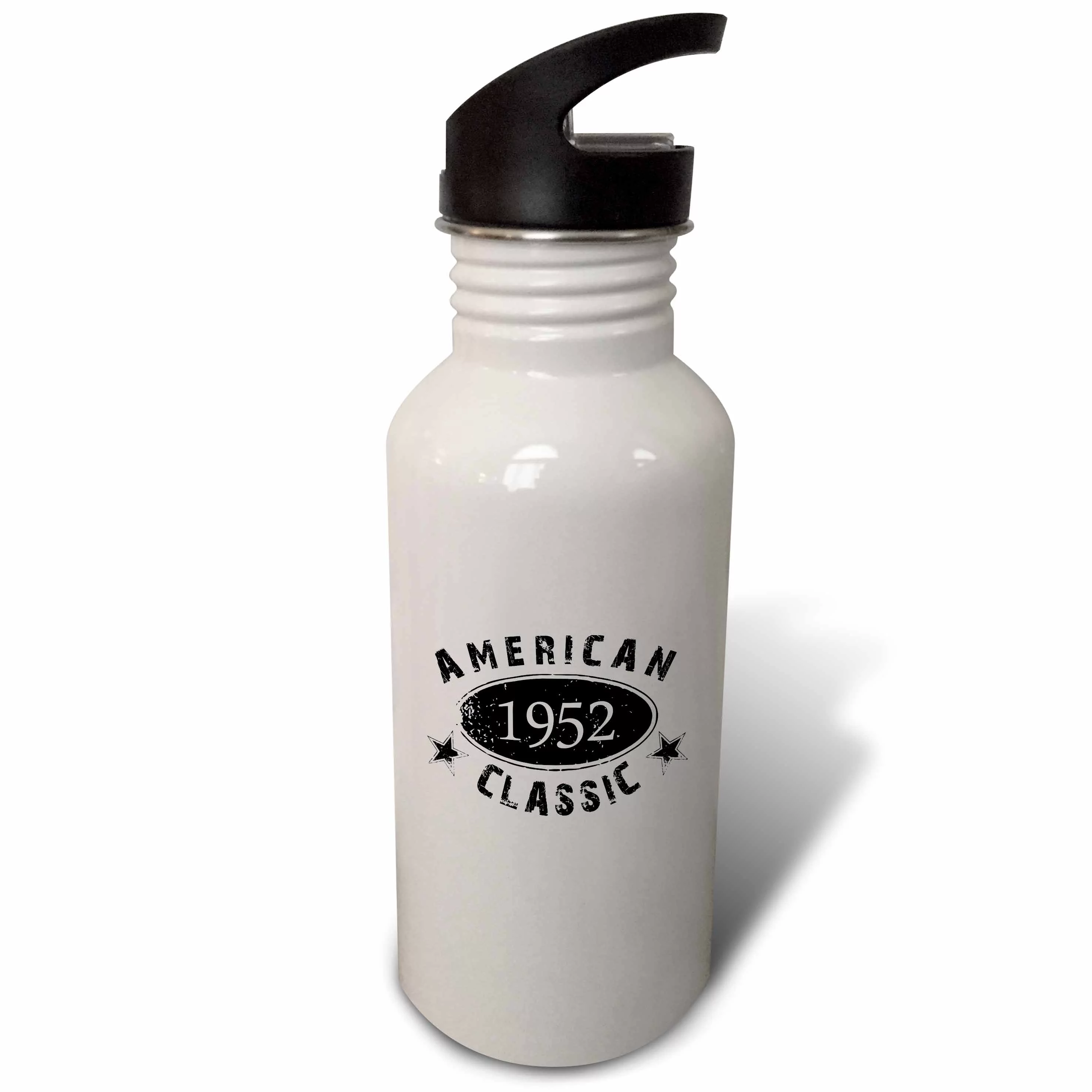 1952 American Classic - Personalized Birth Year Birthday gift - black grunge vintage look - funny 21 oz Sports Water Bottle wb-161766-1