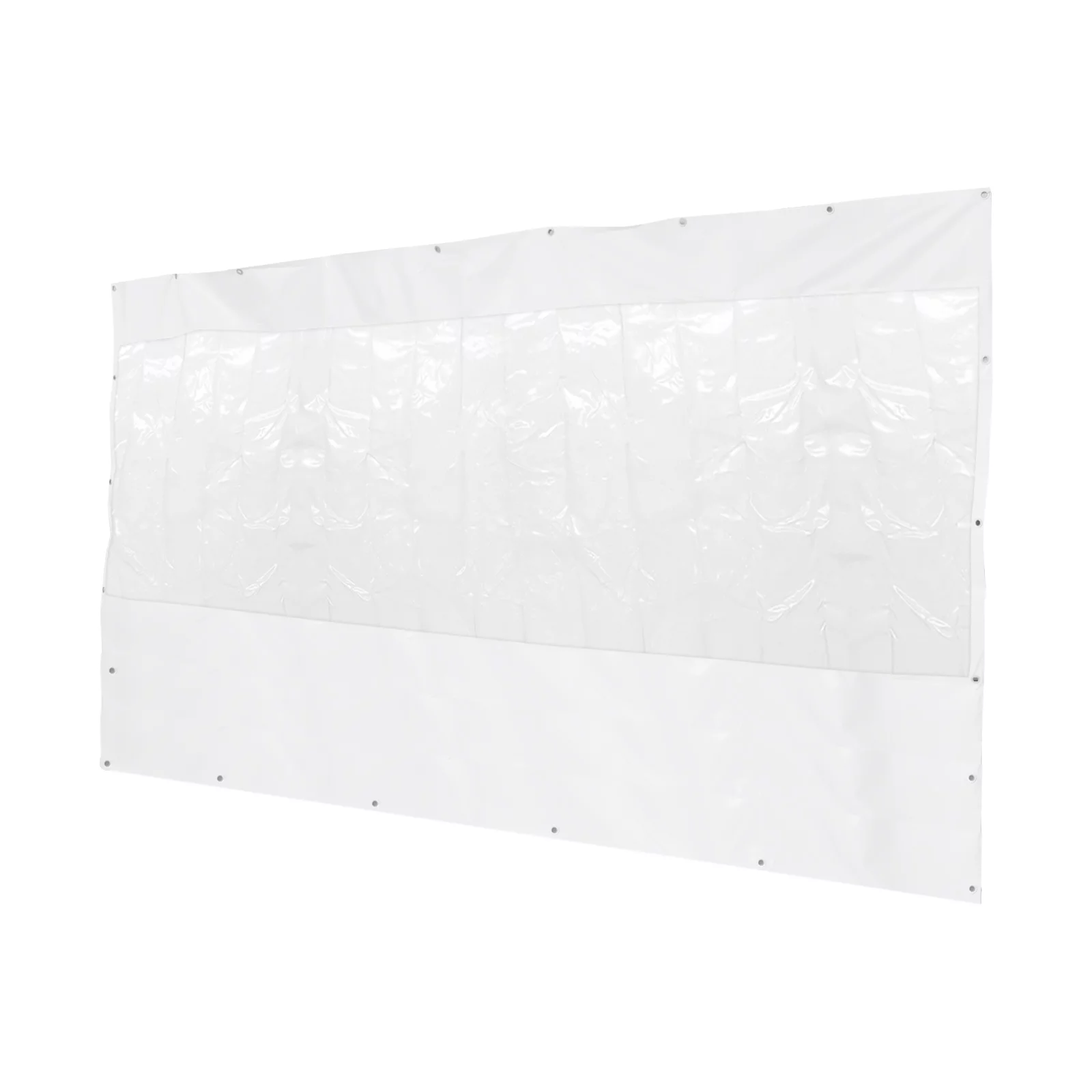 Miumaeov Commercial Clear PVC Tarp, Clear Tarps Heavy Duty Waterproof with Grommets Clear PVC Tarpaulin Cloth,Transparent Awning Canopy Patio Enclosure