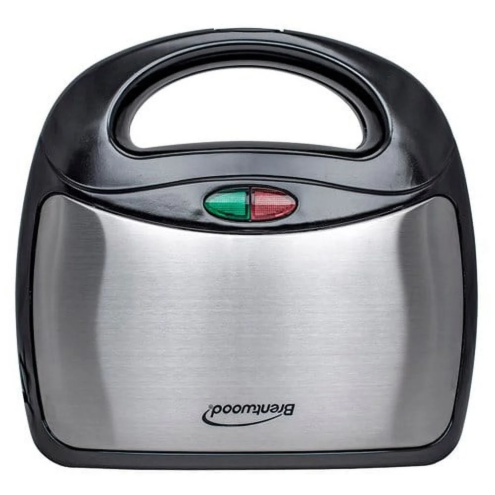Brentwood TS-240B Black Non-Stick Compact Dual Sandwich Maker