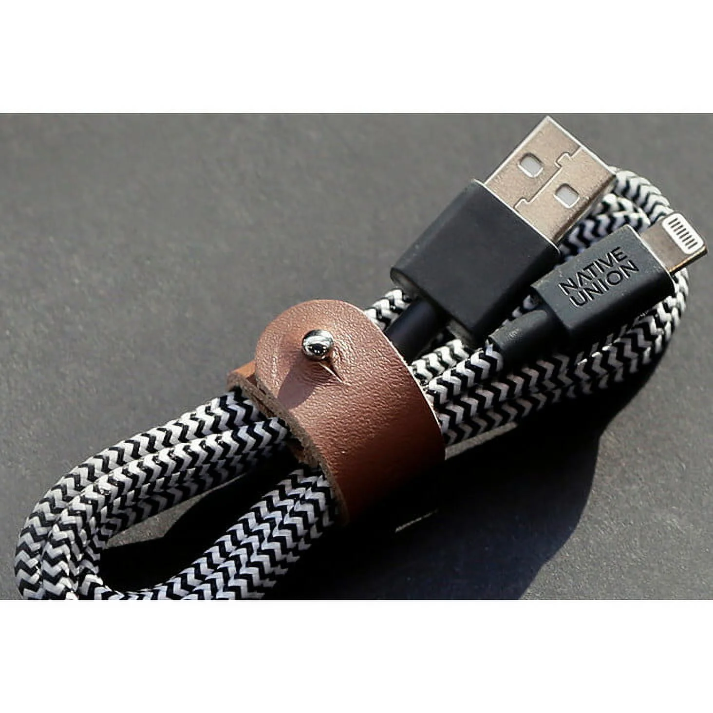 Native Union Belt - Lightning cable - Lightning male to USB male - 4 ft - zebra