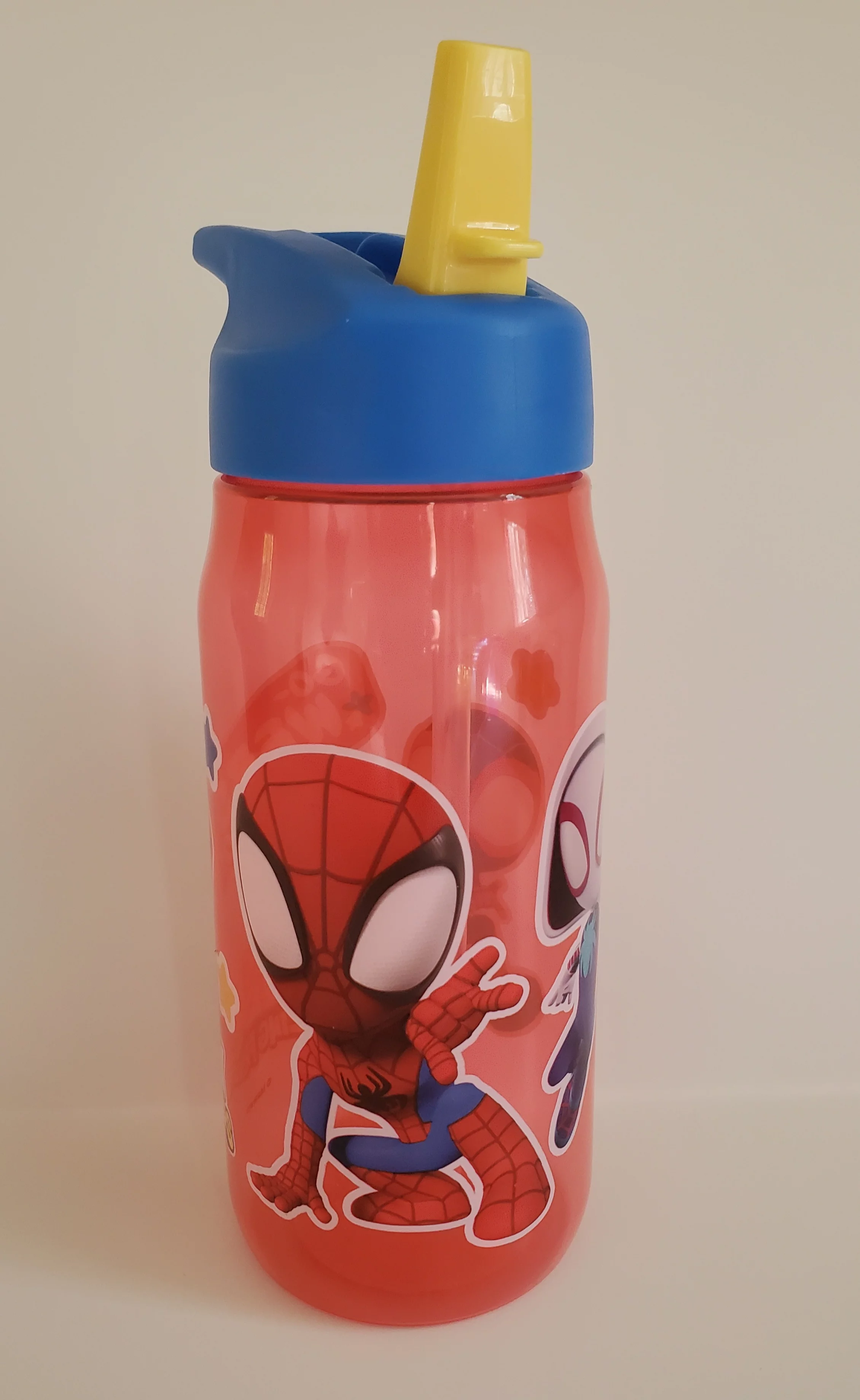 Marvel Spider-Man Characters Sip Bottles, 16 oz. With Bonus 6 Pack Sugar Free Drink Mix