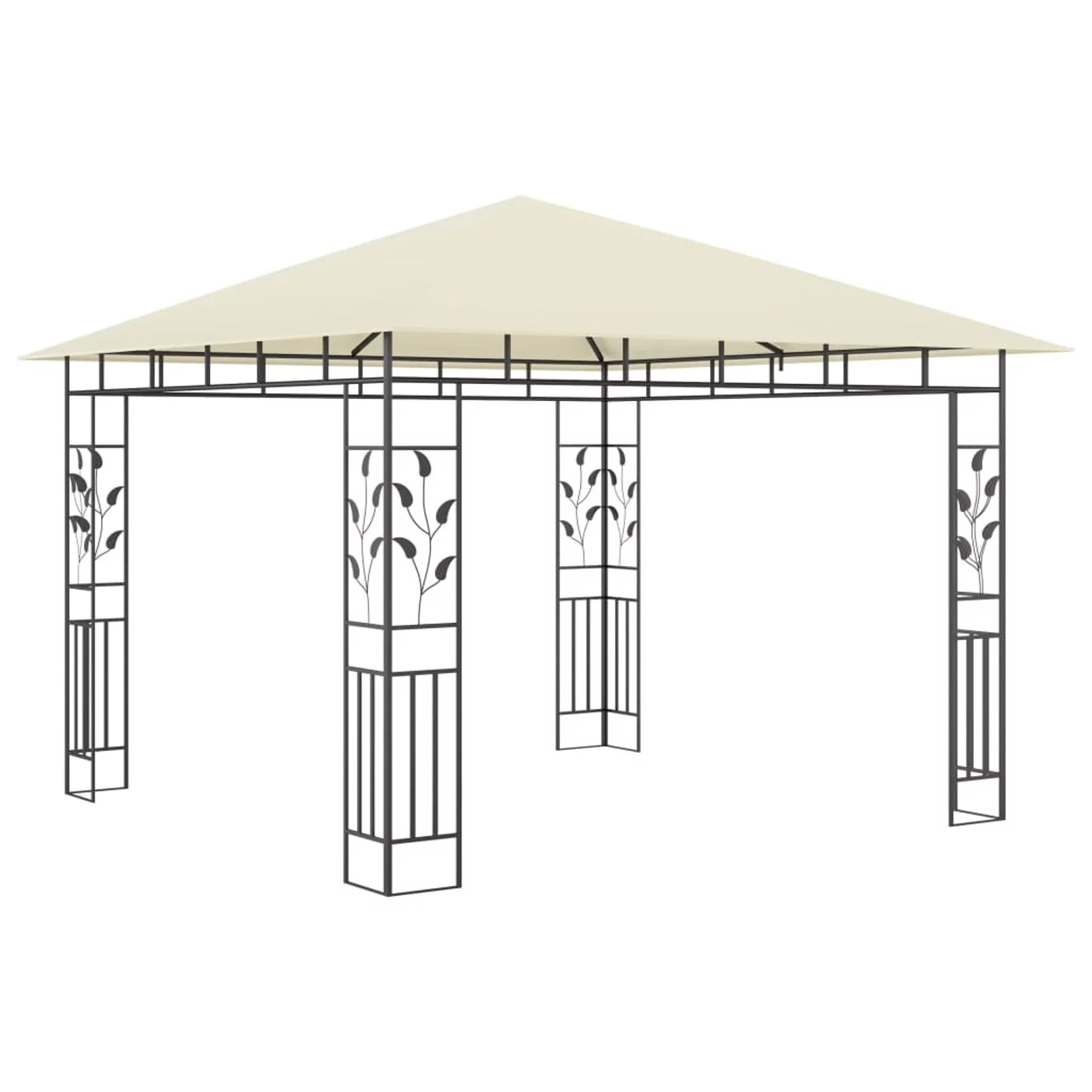 Suzicca Gazebo with Mosquito Net 9.8'x9.8'x9' Cream 180 g/m²