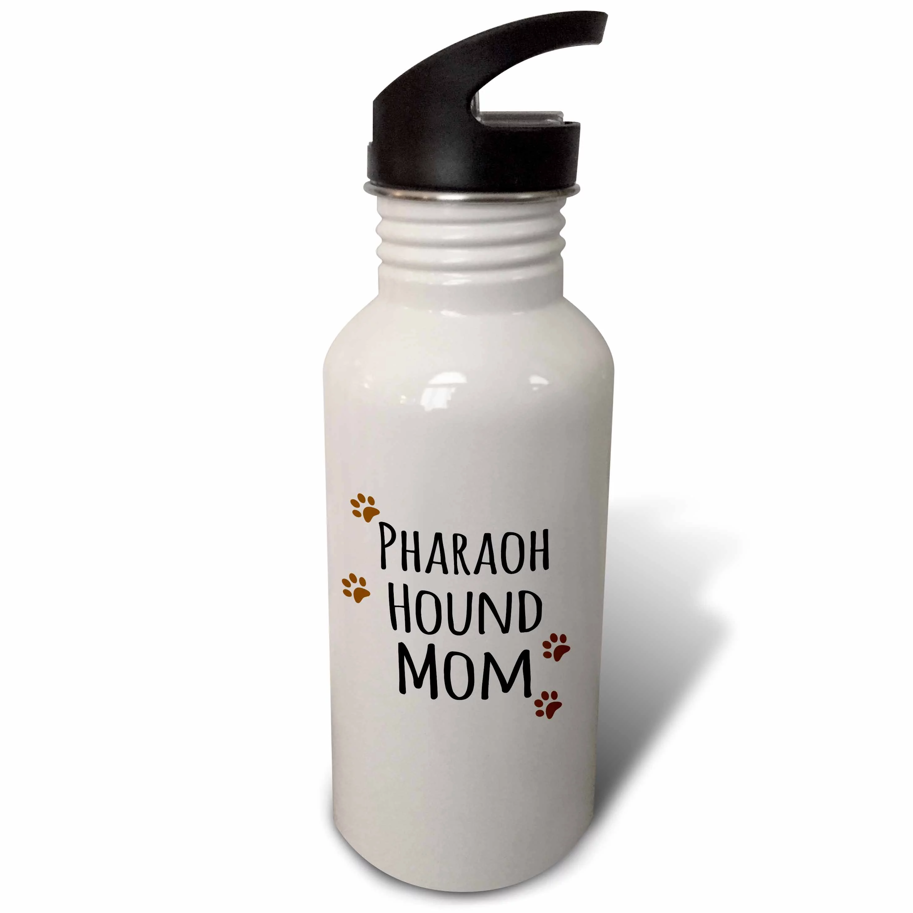 Pharaoh Hound Dog Mom - Doggie by breed - brown paw prints - doggy lover - pet owner - pharoh mama 21 oz Sports Water Bottle wb-154171-1