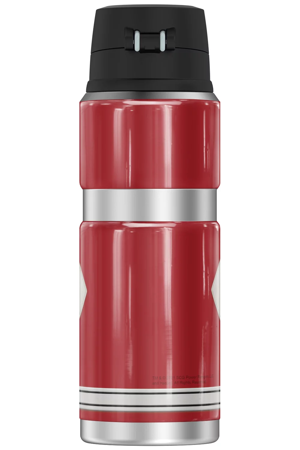 Power Rangers Red Ranger Emblem THERMOS STAINLESS KING Stainless Steel Drink Bottle, Vacuum insulated & Double Wall, 24oz