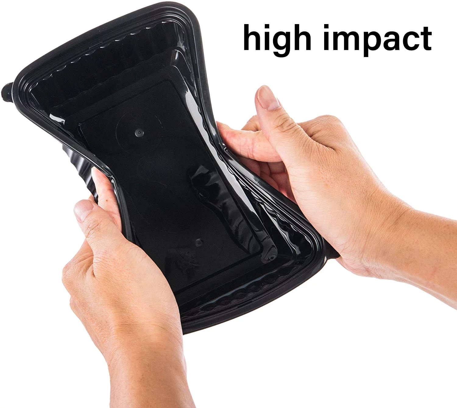 CTC 50 Pack 38oz Food Storage Organization Sets With Lids, Freezer Safe Meal Prep Container And Food Tray, Dishwasher Microwave Safe Plates, Heavy Duty Large Lunch Box, BPA Free Leak Proof Bento Box