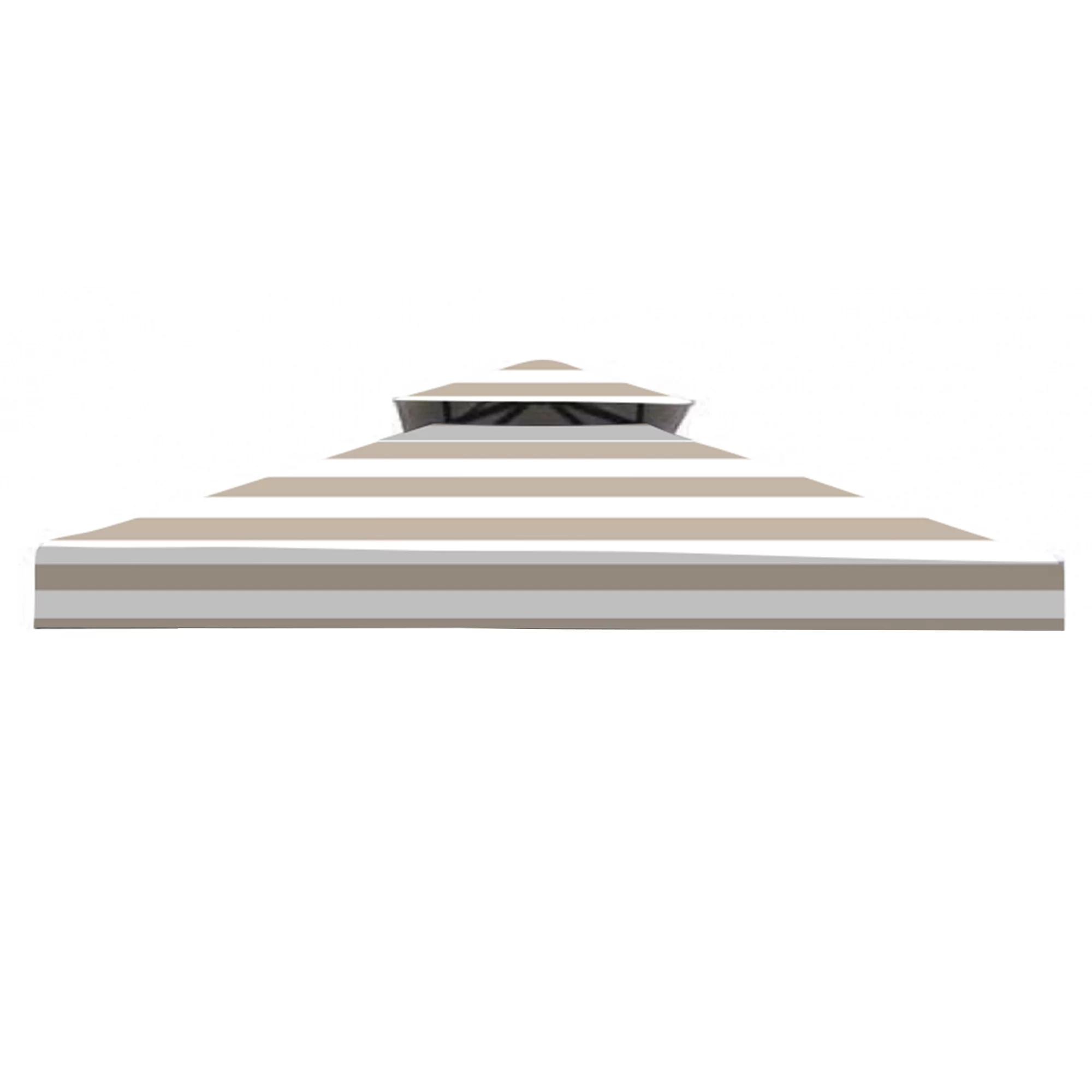 Garden Winds Replacement Canopy Top Cover for the Garden Treasures 8' x 8' Gazebo -Standard 350 - Cabana Beige