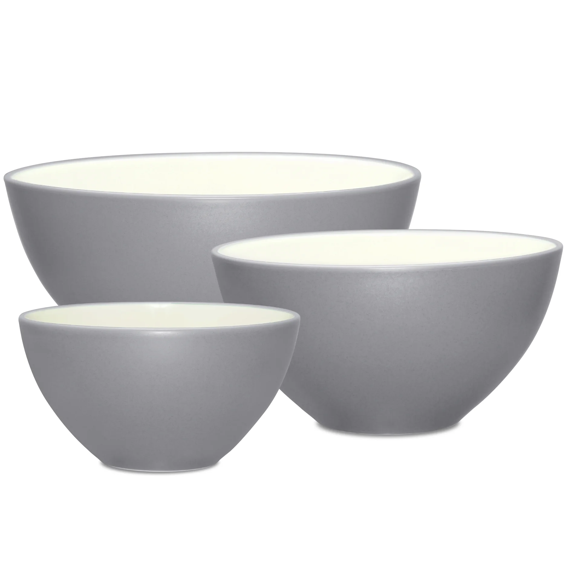 Noritake Colorwave Slate Set of 3 Mixing and Serving Bowls
