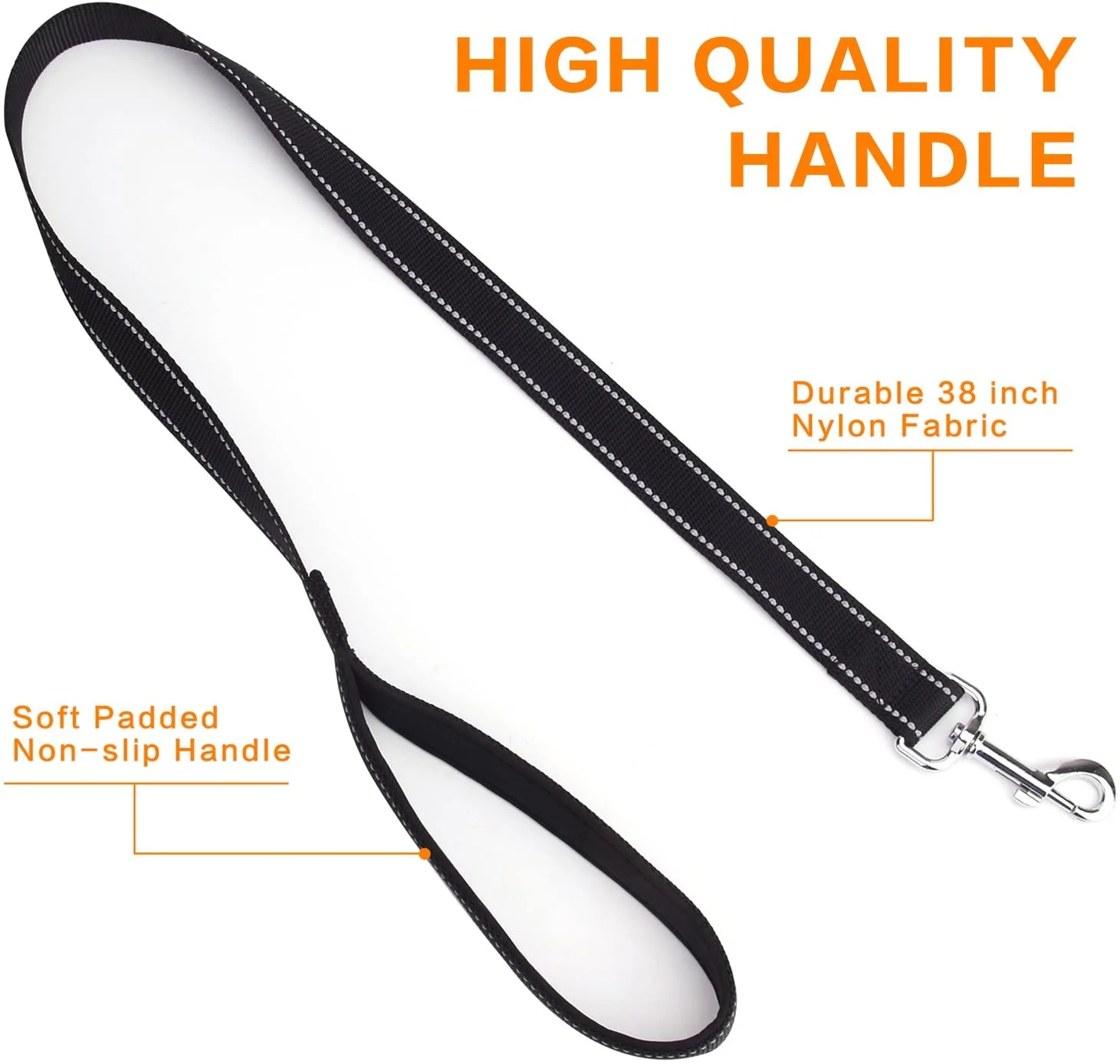 Pet Dog Leashes - No Tangle Reflective Bungee Lead for Nighttime Safety,Dual Dog Training Leash for Small, Medium & Large Dogs (Double Leash)