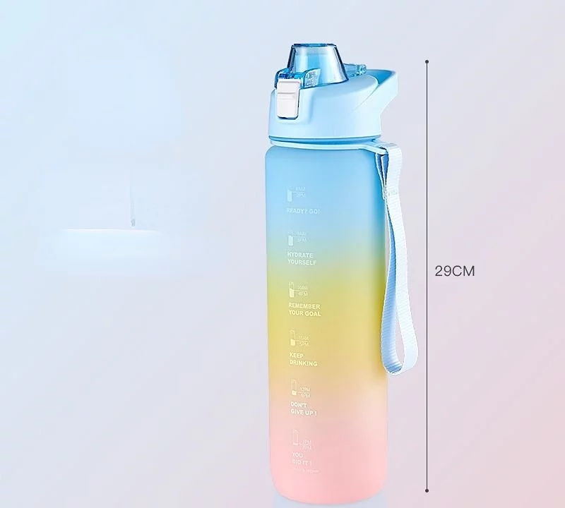 34oz Plastic Kettle/Sports Water Bottle/BPA-Free Drop Proof Reusable Mountaineering Hot Water Bottle