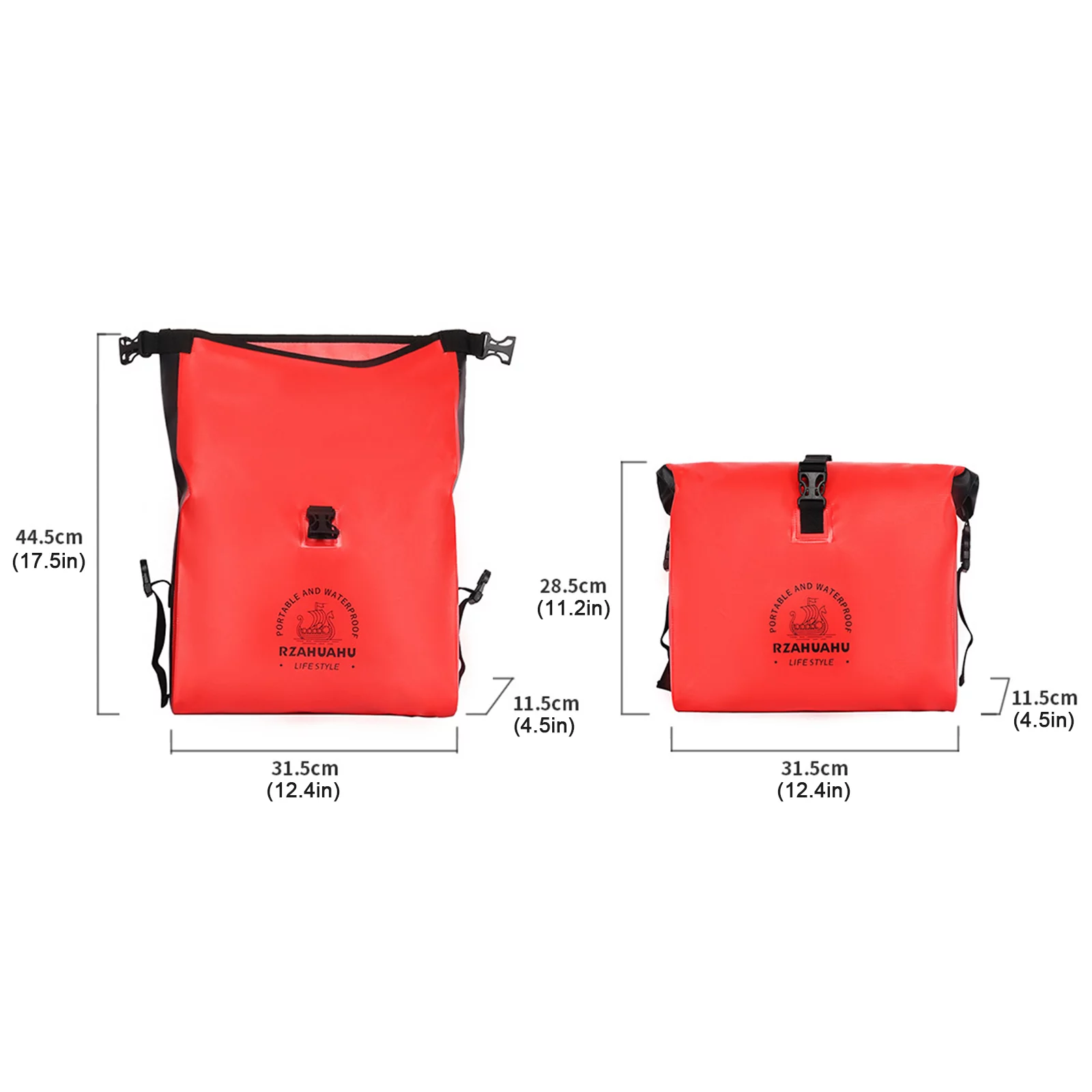 TomshooHandlebar Bag for Electric Bike , Waterproof PVC Bag, Easy Access to Belongings