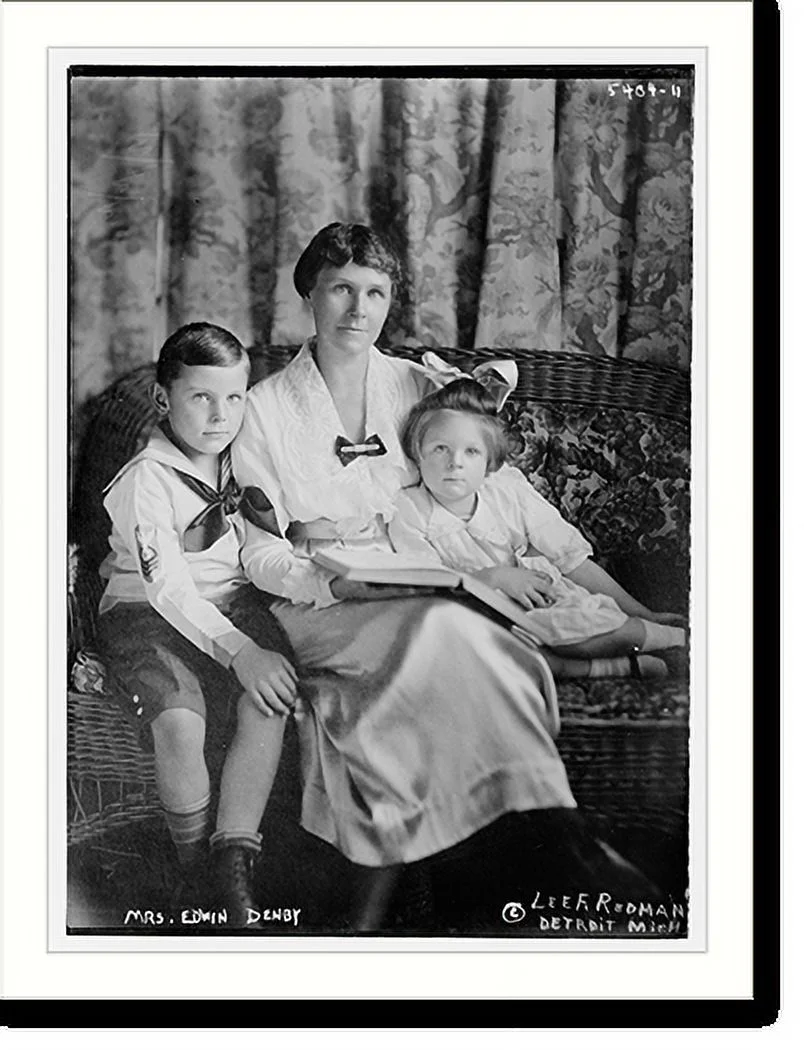 Historic Framed Print, Mrs. Edwin Denby, 17-7/8