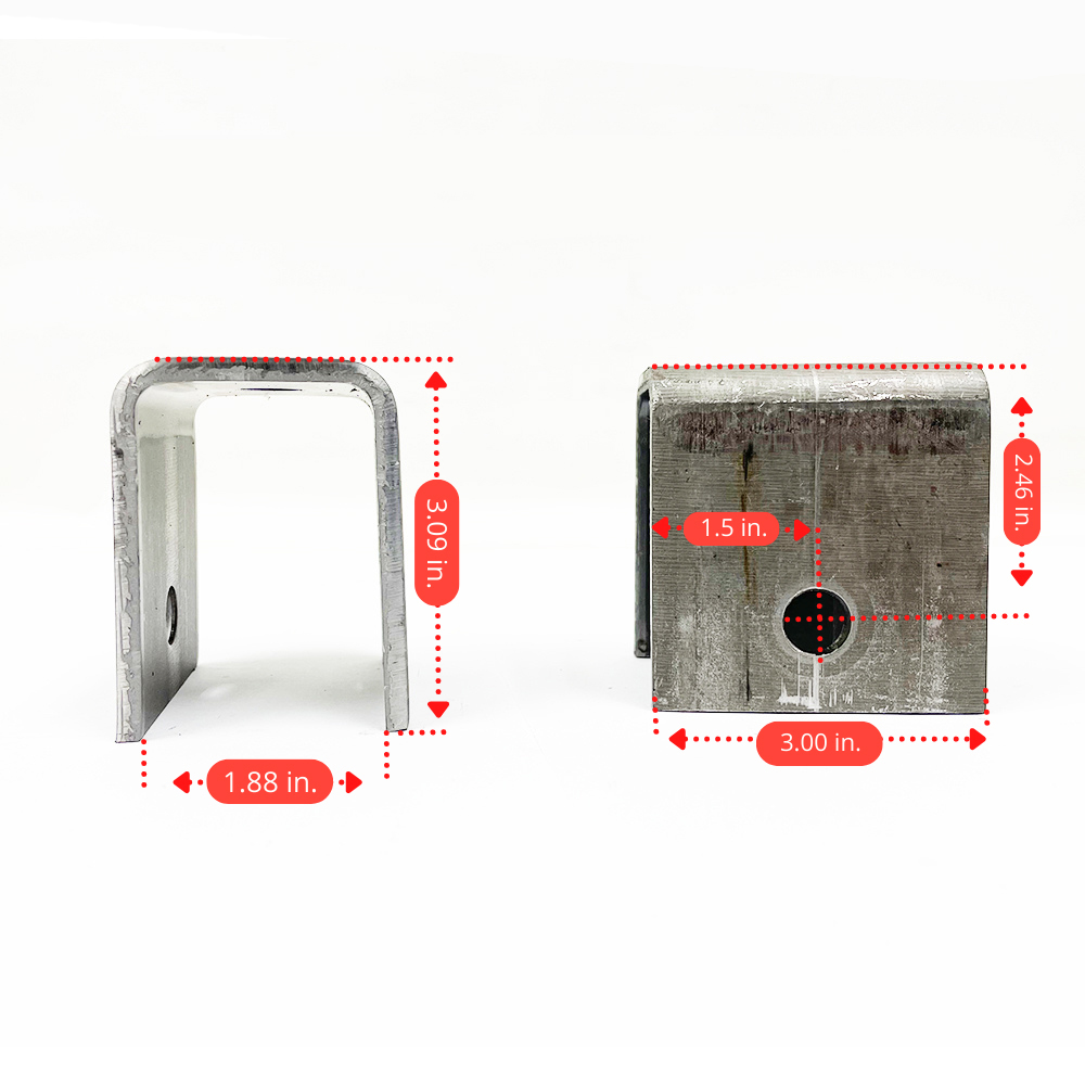 Southwest Wheel Triple Trailer Axle Hanger Kit for Double Eye Springs (5.2K)