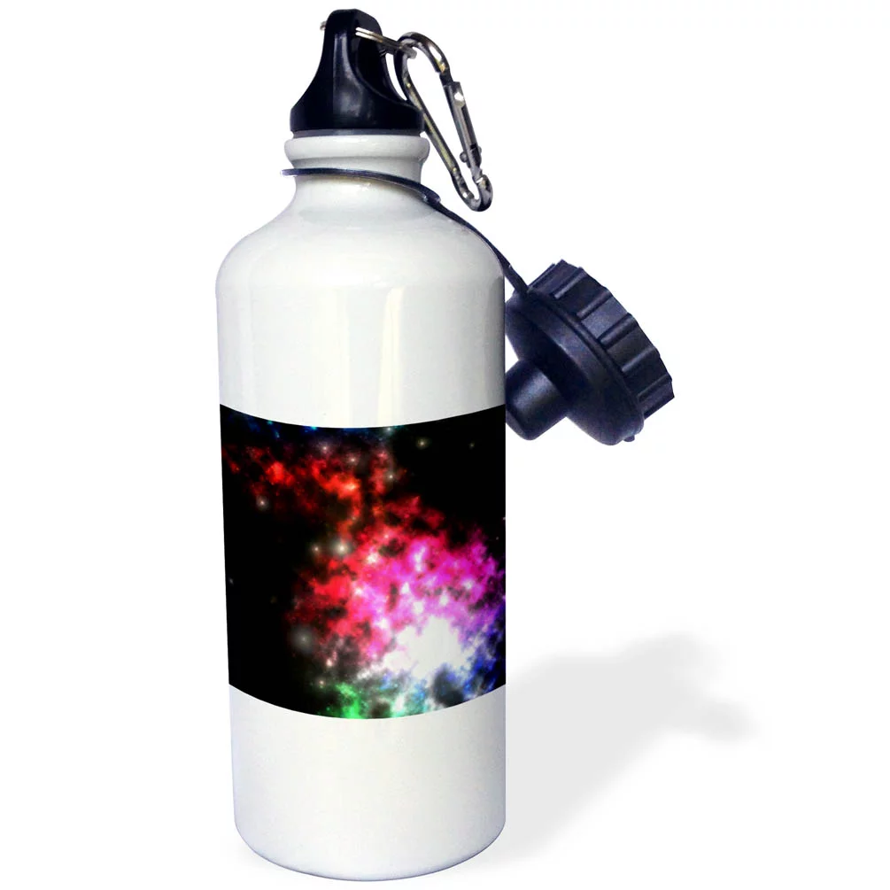 Bright Lights of Space - bold and bright colorations of galaxies and constellations 21 oz Sports Water Bottle wb-50726-1
