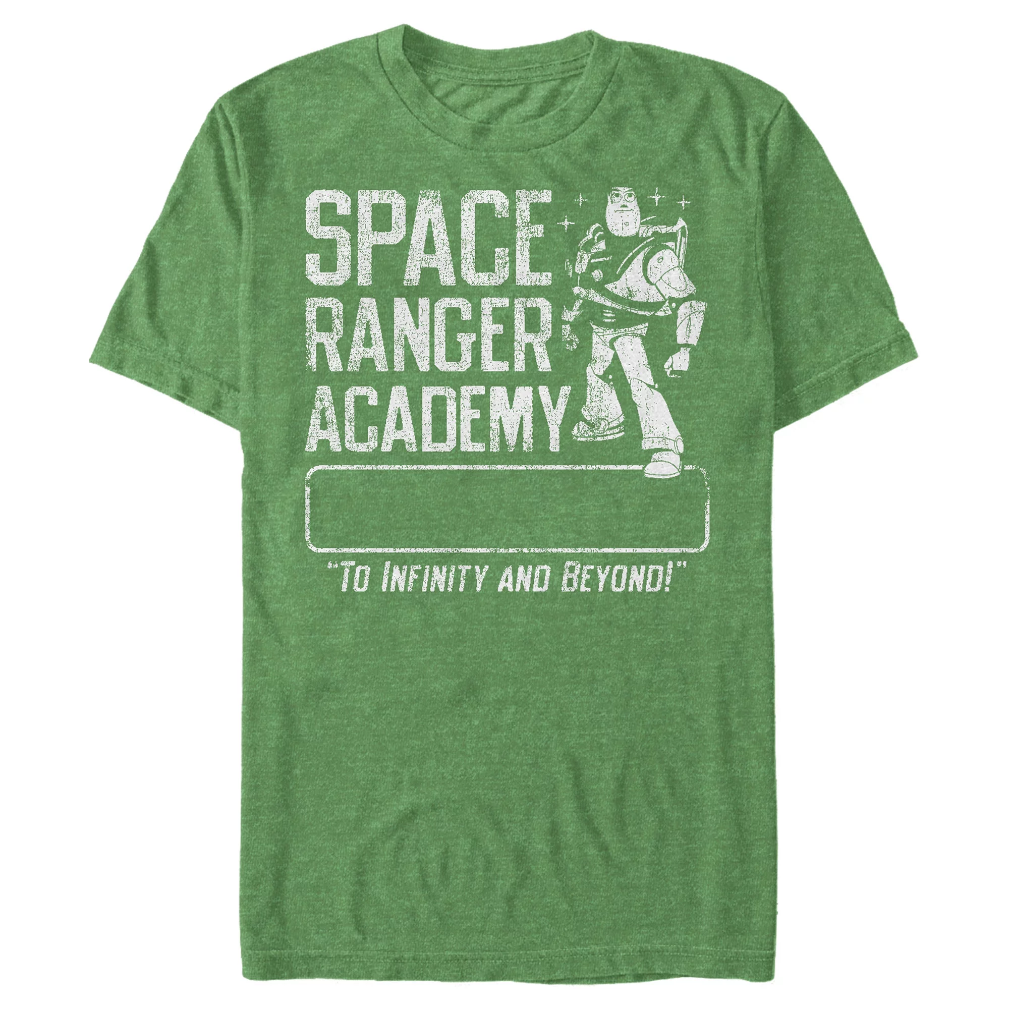 Men's Toy Story Buzz Lightyear Ranger Academy  Graphic Tee Kelly Heather 3X Large