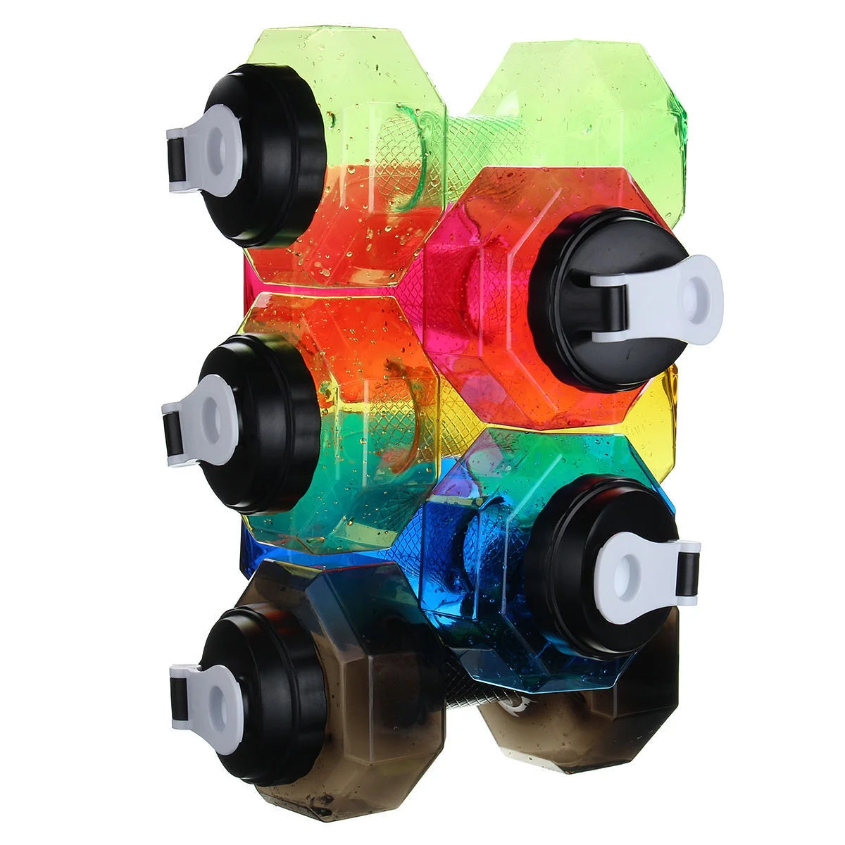 75 Oz (2.2 L) Dumbbell Shaped Water Bottle | BPA Free | Flip Top Leak Proof lid