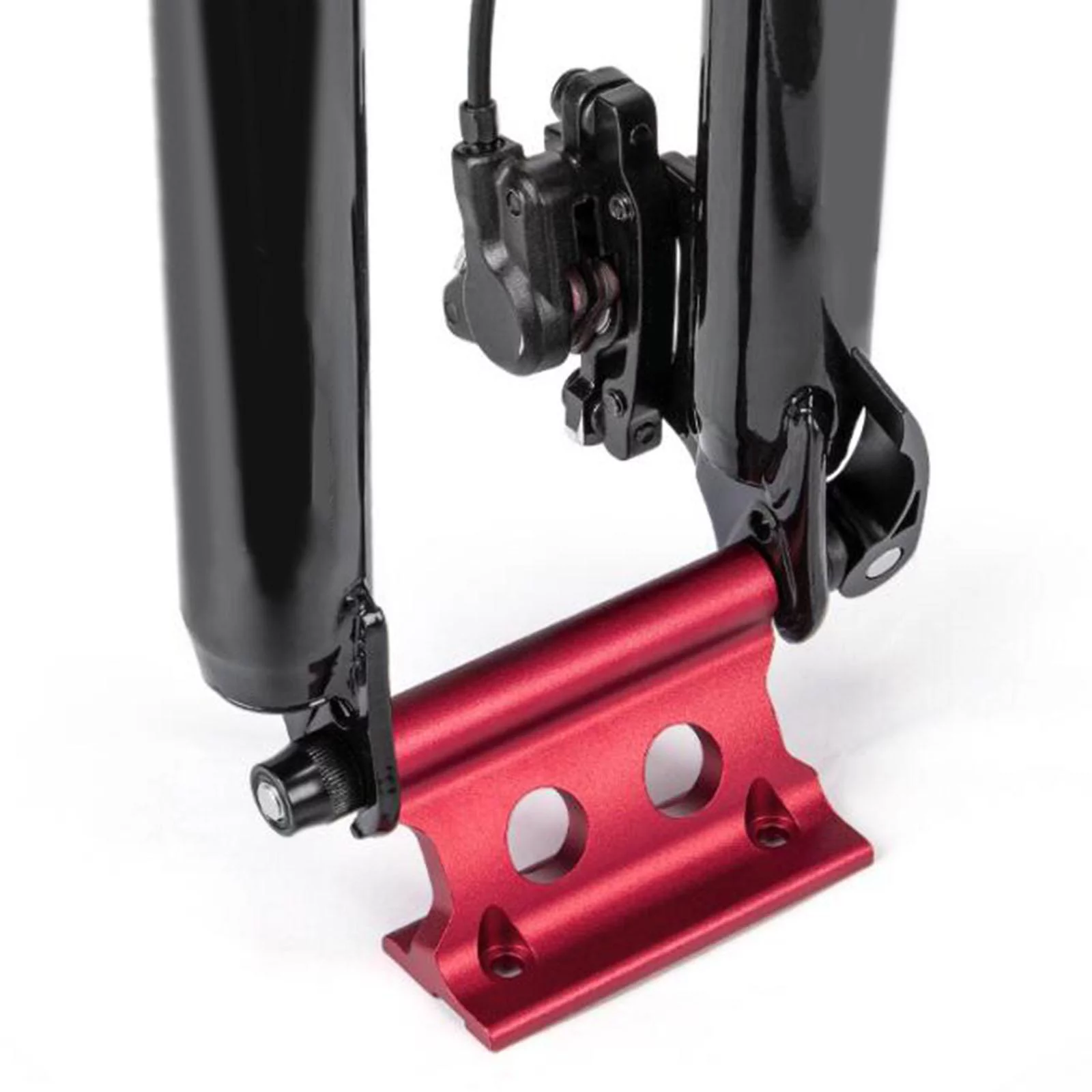 Aluminum Alloy Bike Fork Mount Quick Release Car Roof Red
