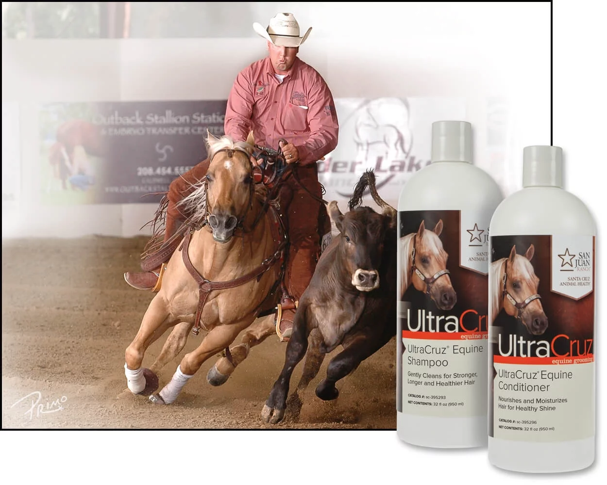 UltraCruz Equine Horse Shampoo and Conditioner Bundle, 32 oz each