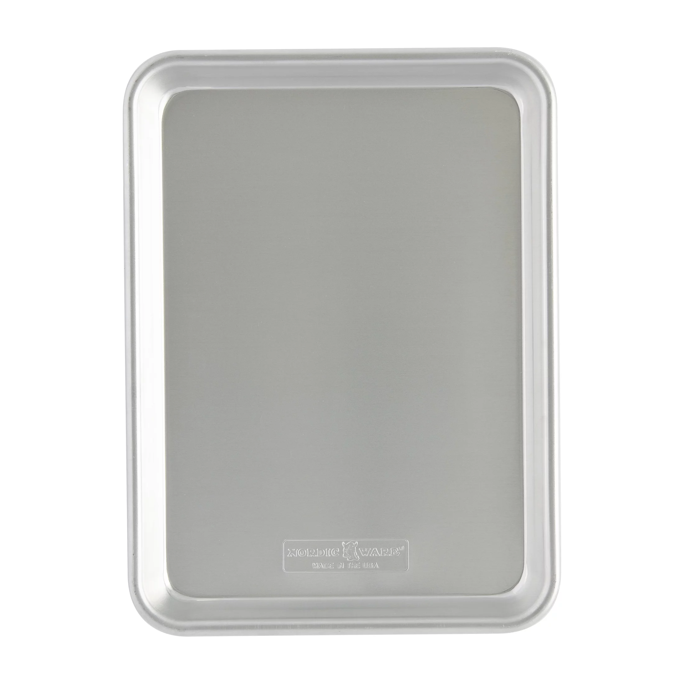 Nordic Ware Naturals Aluminum 3 Piece Sheet Pan Set, Jelly Roll, Quarter Sheet and Eighth Sheet Pans