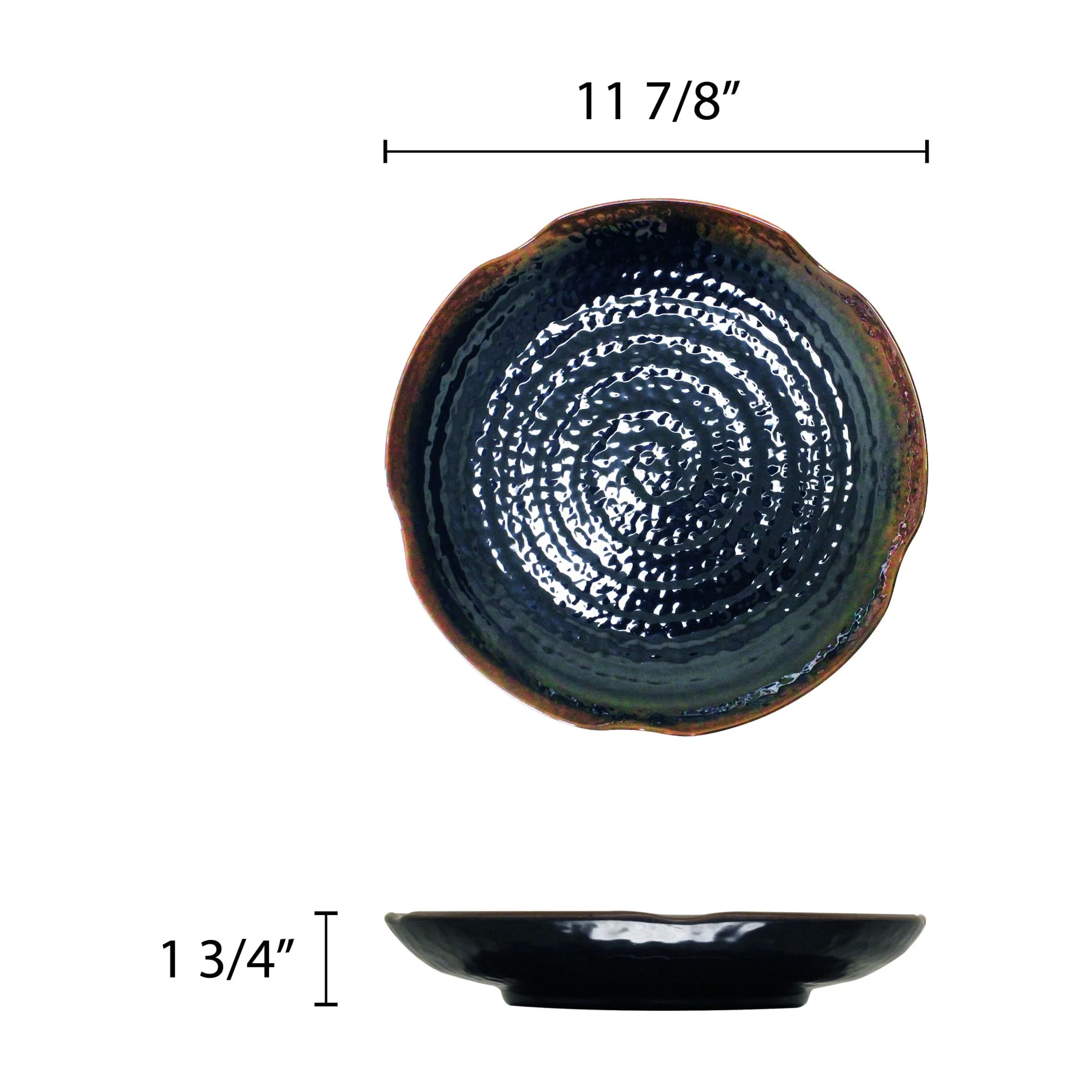 Excellante Tenmoku Melamine Dinnerware Collection 12