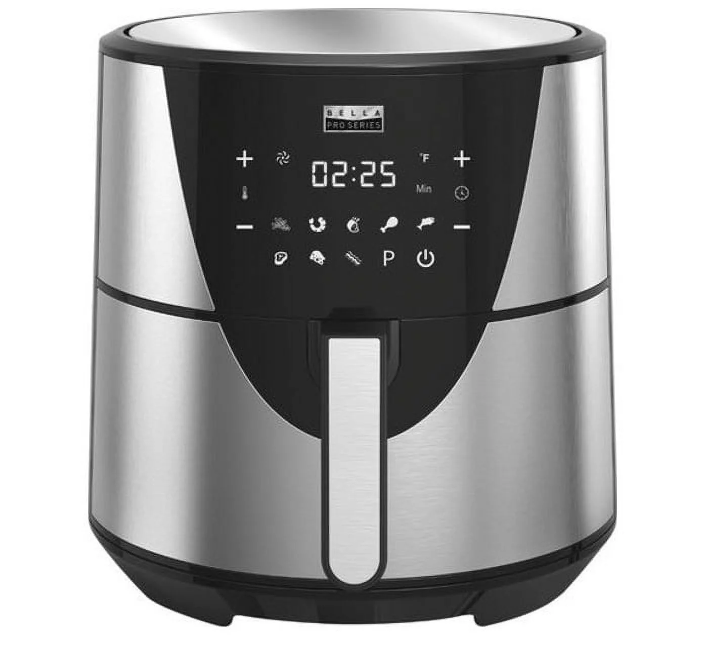 Bella - 8qt Digital Air Fryer - Stainless Steel