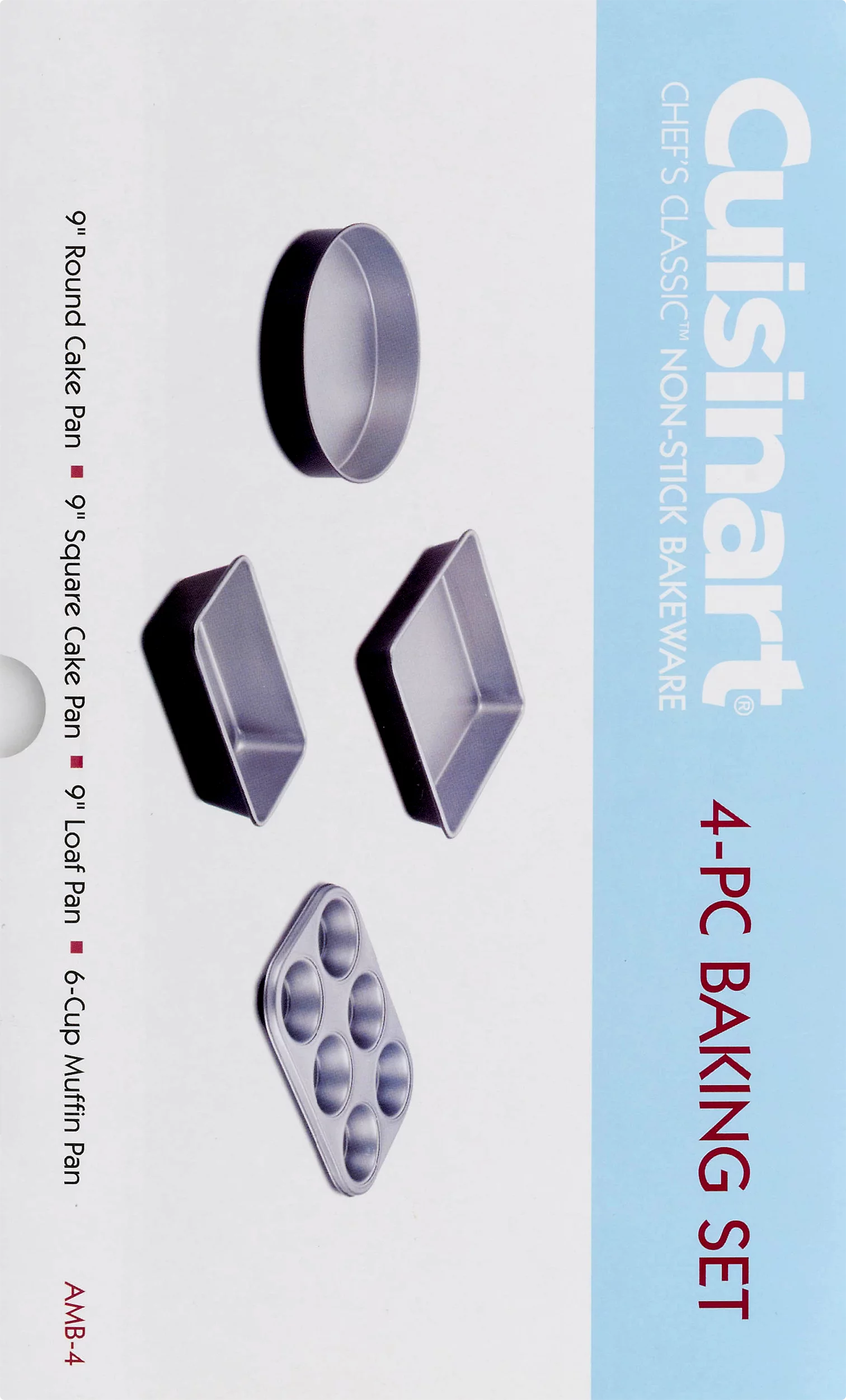 Cuisinart Chef's Classic Nonstick Bakeware 4-Piece Starter Set, AMB-4