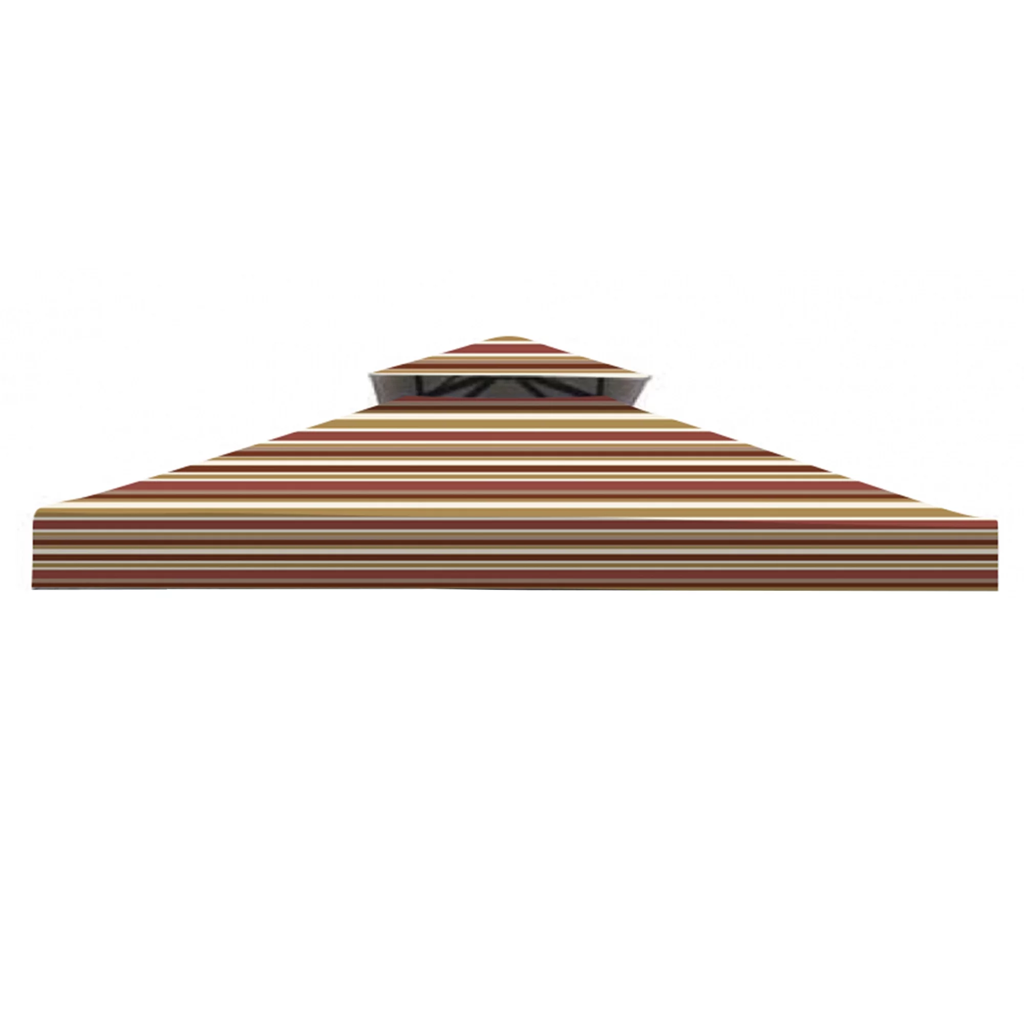 Garden Winds Replacement Canopy Top Cover for the Garden Treasures 8' x 8' Gazebo -Standard 350 - Stripe Canyon